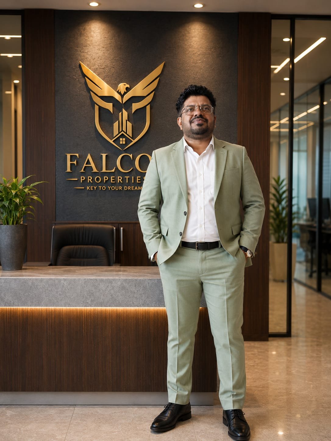 Nasir Khan, Founder of Falcon Properties, Bangalore real estate agency